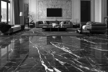 Black Marble Tile Flooring - Murfreesboro Flooring