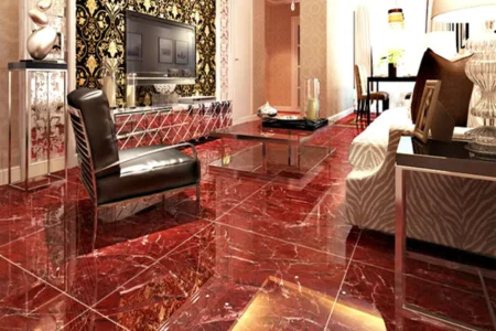 Red Marble Tile Flooring - Murfreesboro Flooring